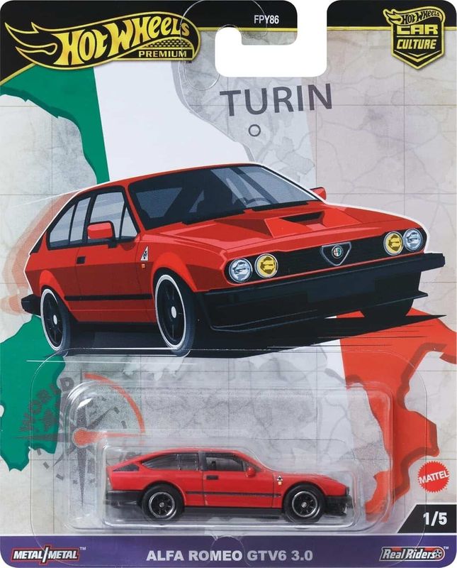 Alfa Romeo GTV6 3.0 röd - Hot Wheels Car Culture 1:64