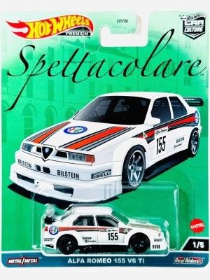 Alfa Romeo 155 V6 Ti vit - Hot Wheels 1:64