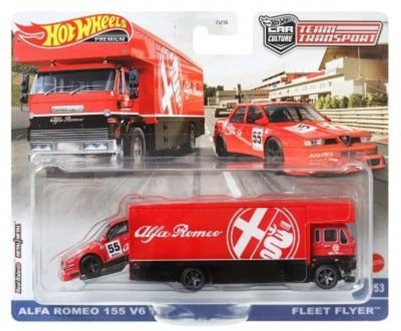 Alfa Romeo 155 V6 Ti & Fleet Flyer - Hot Wheels 1:64