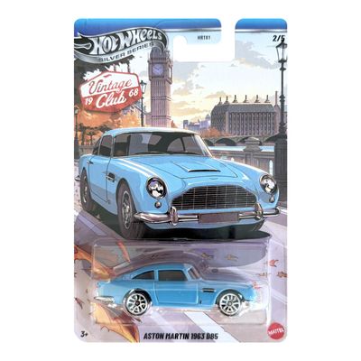 Aston Martin DB5 – Vintage Silver-Serie von Hot Wheels im Maßstab 1:64