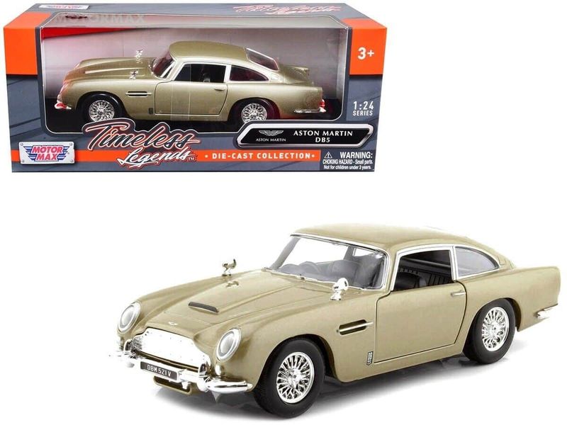 Aston Martin DB5 gul - Skala 1:24