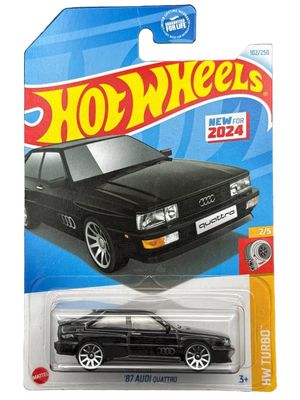 Audi Quattro 1987 schwarz - Hot Wheels 1:64 (beschädigte Verpackung)