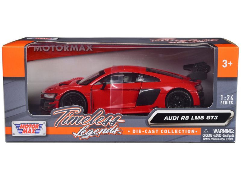 Audi R8 LMS GT3 - röd - skala 1:24