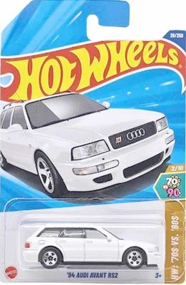 Audi RS 2 Avant 1994 vit - Hot Wheels 1:64 (long card)