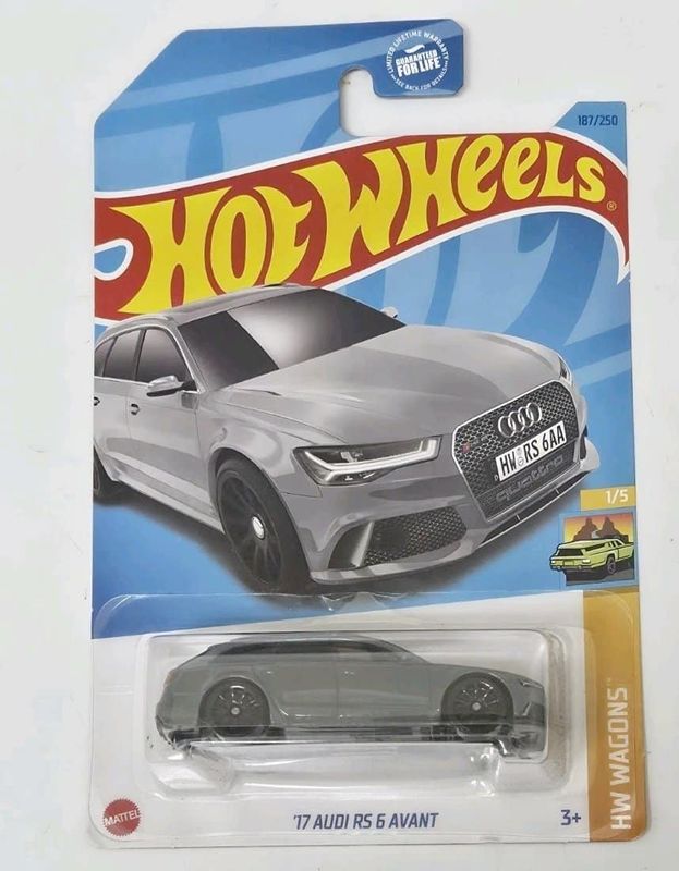 Audi RS6 Avant grå - Hot Wheels 1:64