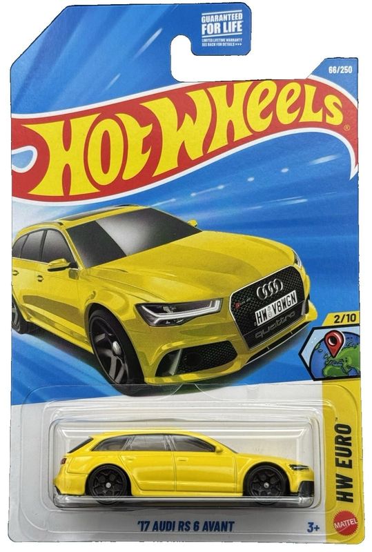 Audi RS6 Avant gul - Hot Wheels 1:64