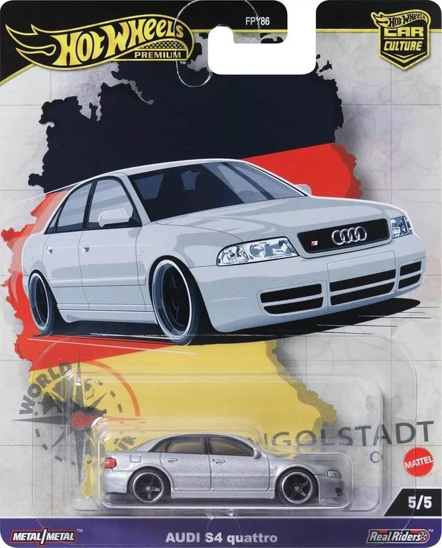 Audi S4 Quattro silver - Hot Wheels Car Culture 1:64