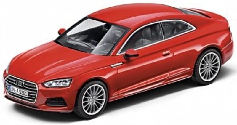 Audi A5 Coupe 2016 röd - skala 1:43