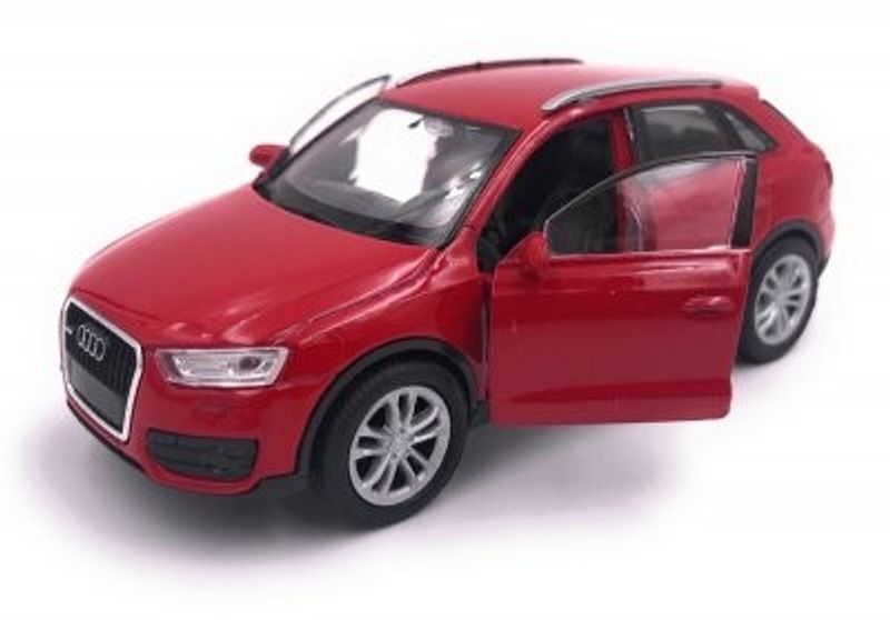 Audi Q3 - röd - skala 1:34