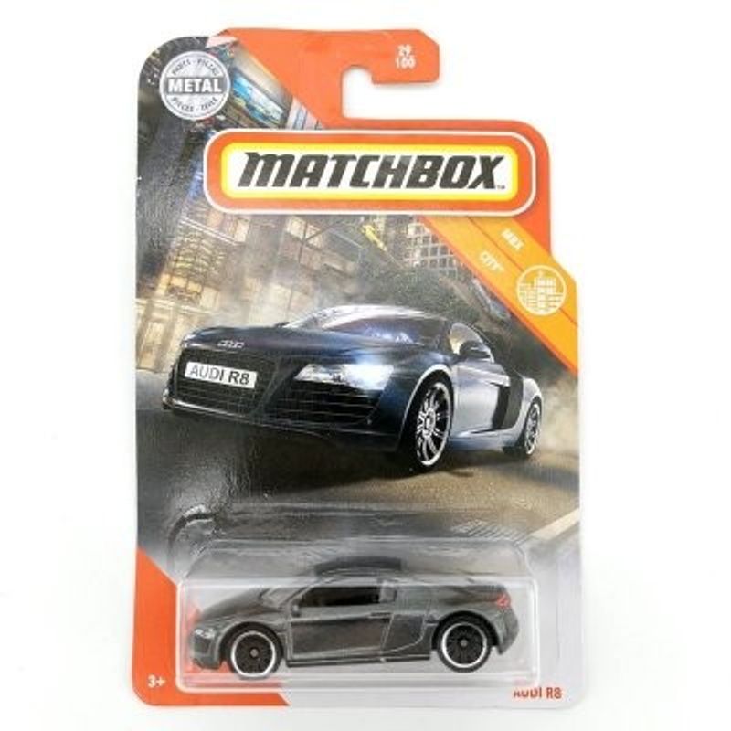 Audi R8 grå - Matchbox 1:64.