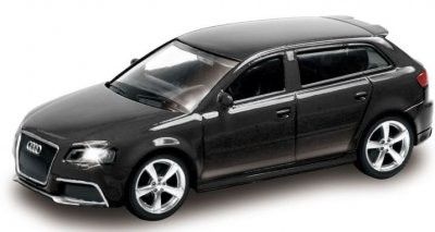 Audi RS3 Sportback - svart - skala 1:43