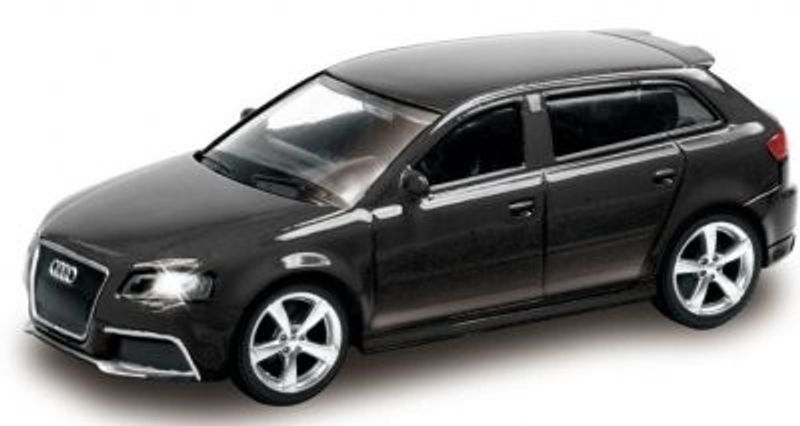 Audi RS3 Sportback - svart - skala 1:43