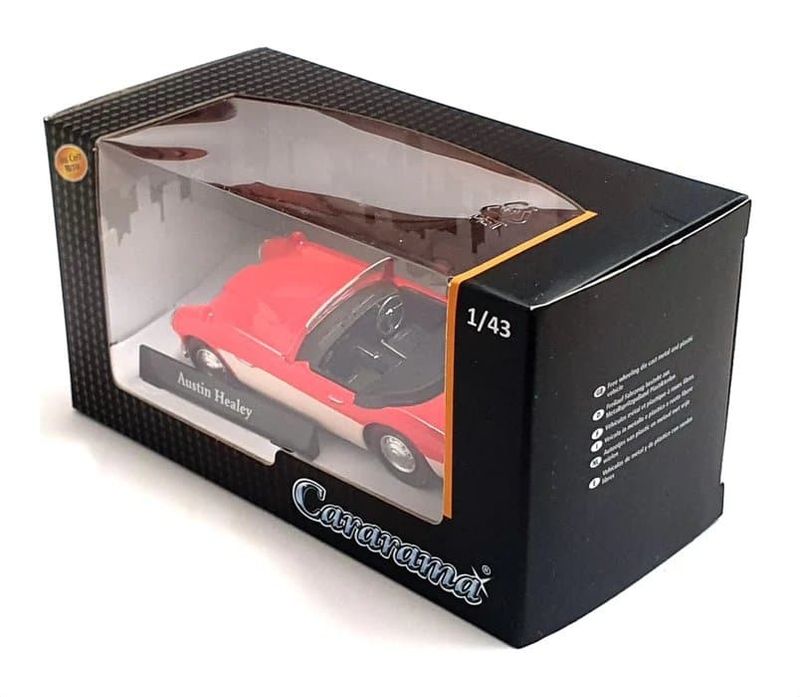 Austin Healey 100/6 röd/vit - skala 1:43