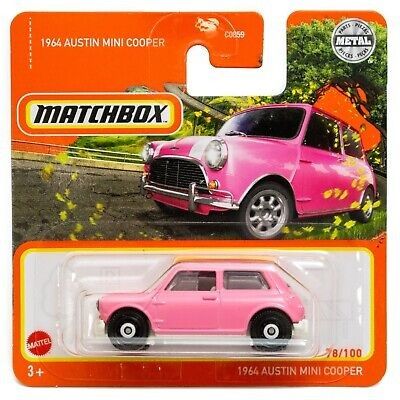 Austin Mini Cooper 1964 rosa - Matchbox 1:64