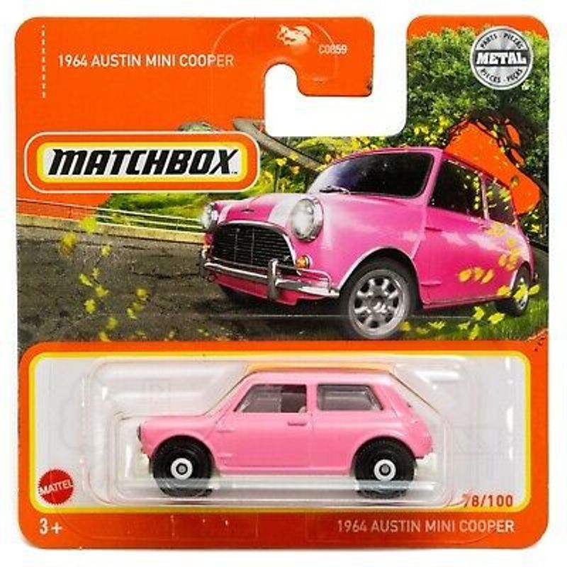 Austin Mini Cooper 1964 rosa - Matchbox 1:64