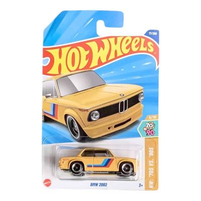 BMW 2002 gul - Hot Wheels 1:64 (long card)