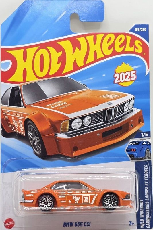 BMW 635 CSI orange - Hot Wheels 1:64