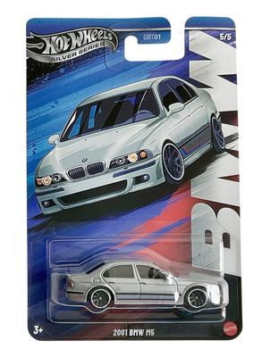 BMW M5 2001 silver - Hot Wheels BMW silver series 1:64