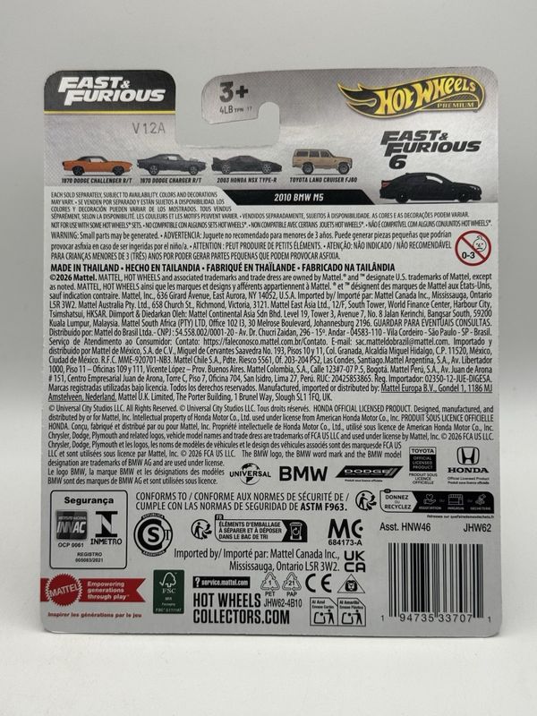 BMW M5 2010 - Hot Wheels Fast & Furious 1:64
