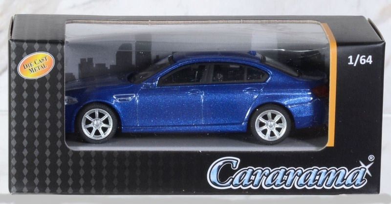 BMW M5 blå - skala 1:64