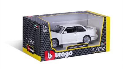 BMW M3 (E30) 1988 - vit - skala 1:24