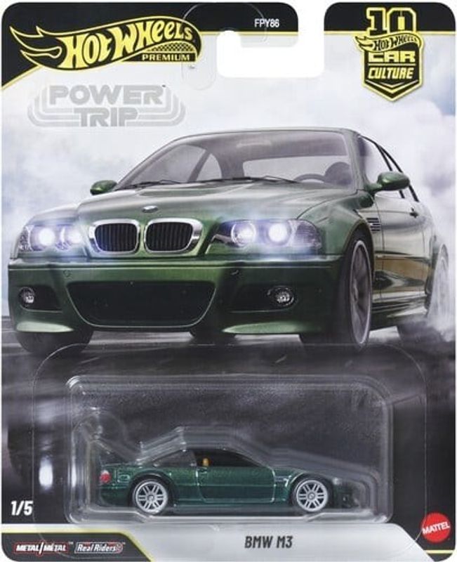 BMW M3 grön - Hot Wheels Power Trip 1:64