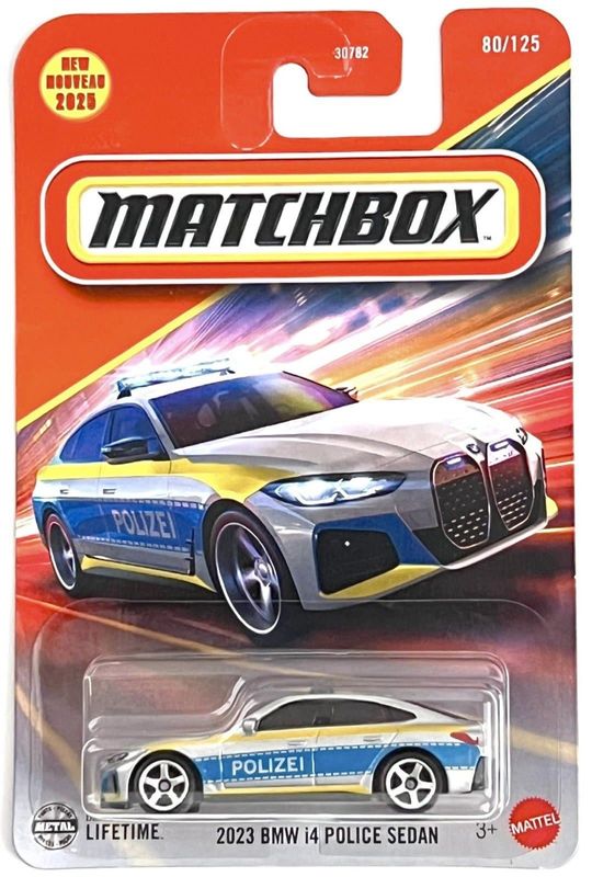 BMW i4 Police Sedan 2023 - Matchbox 1:64