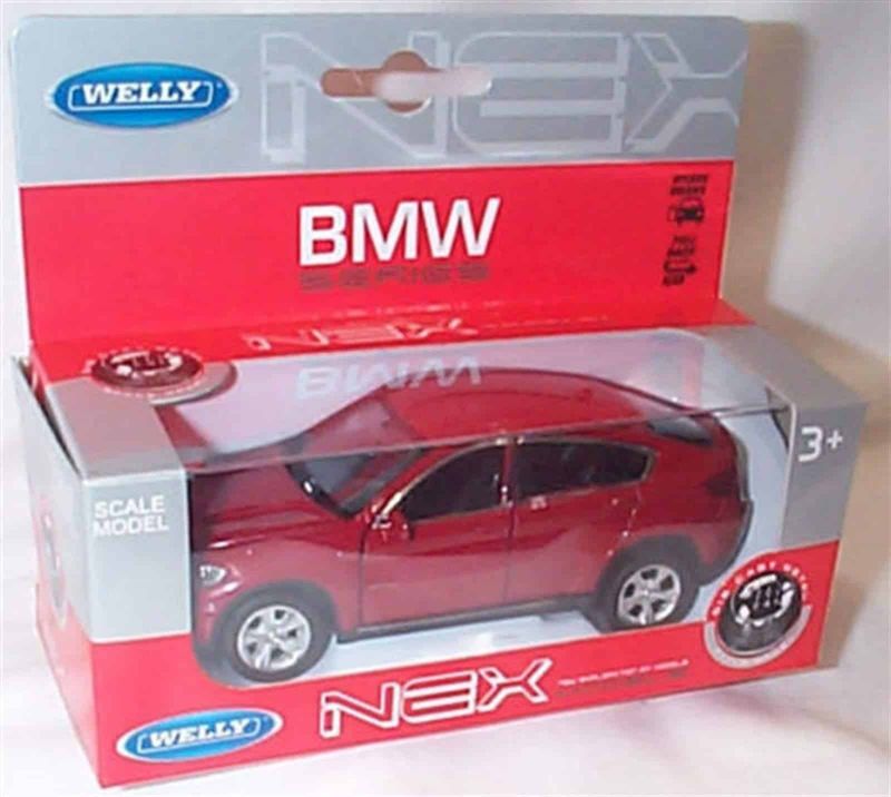BMW X6 röd - skala 1:34-39