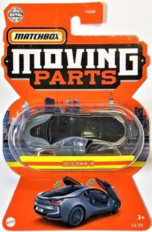 BMW i8 2016 silver/svart - Matchbox 1:64