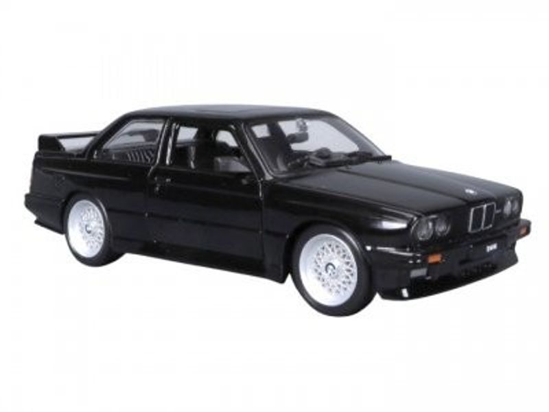 BMW M3 (E30) 1988 - svart - skala 1:24