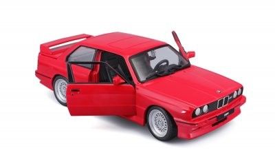 BMW M3 (E30) 1988 - röd - skala 1:24
