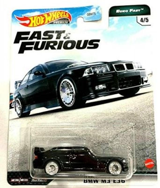 BMW M3 (E36) svart - Hot Wheels 1:64