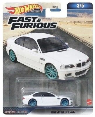 BMW M3 (E46) vit F&F- Hot Wheels 1:64