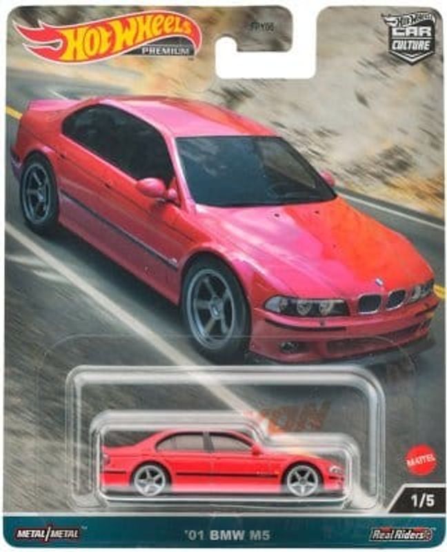 BMW M5 E39 2001 röd - Hot Wheels Car Culture 1:64