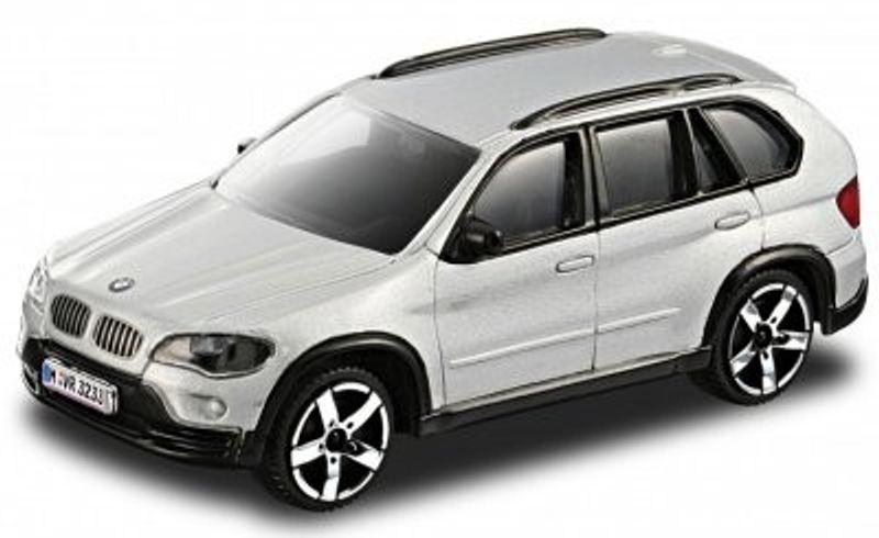 BMW X5 2007 silver - skala 1:43