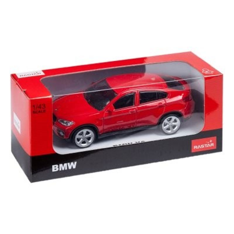BMW X6 - röd - skala 1:43