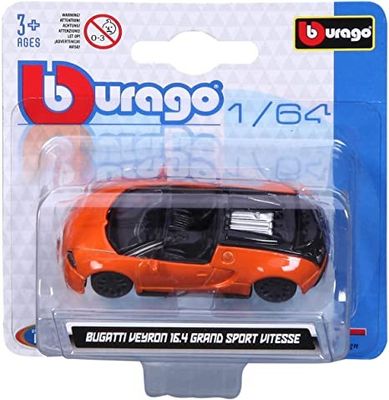 Bugatti Veyron, orange - skala 1:64