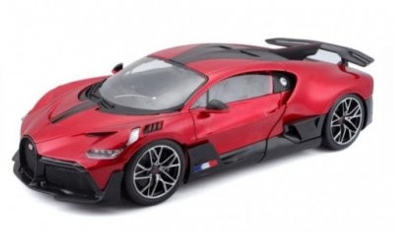 Bugatti Divo röd - skala 1:18