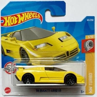 Bugatti EB110 SS 1994 gul - Hot Wheels 1:64