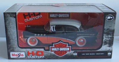 Buick Century, 1955 Harley Davidson - skala 1:24