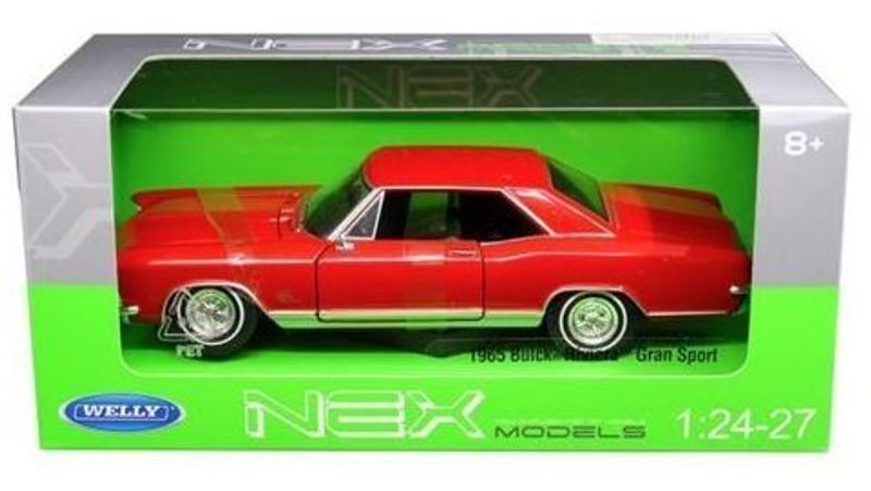 Buick Riviera Grand sport 1965, röd - Skala 1:24