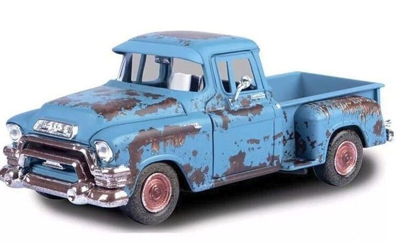 GMC Chip Pickup 1955 Weathered Treasure - Skala 1:24
