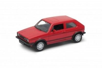 VW Golf 1 Mk1 GTI - röd - skala 1:34