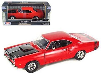 Dodge Coronet super Bee 1969 röd - skala 1:24