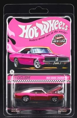 Dodge Charger 1969 rosa - Hot Wheels Elite 1:64
