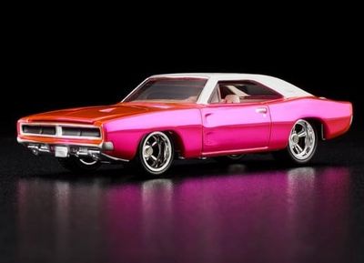 Dodge Charger 1969 rosa - Hot Wheels Elite 1:64