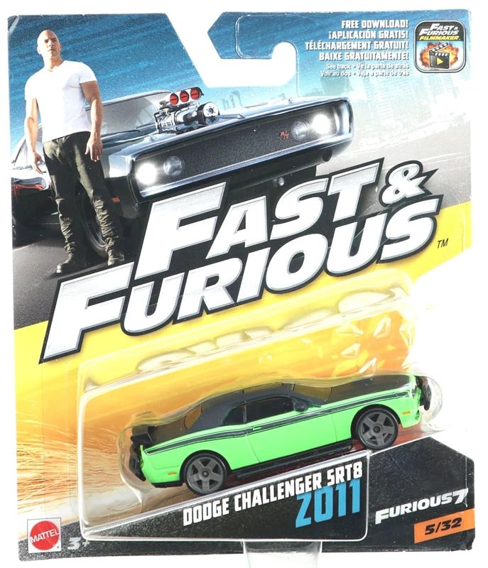 Dodge Challenger SRT8 2011 Fast & Furious - Hot Wheels 1:55