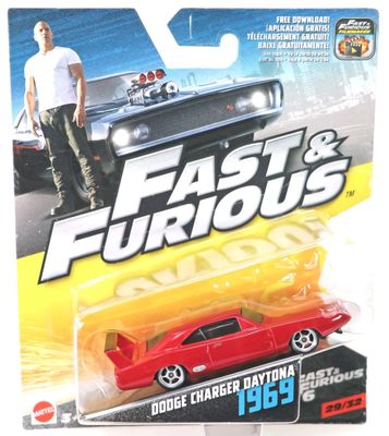 Dodge Charger Daytona 1969 Fast & Furious - Hot Wheels 1:55