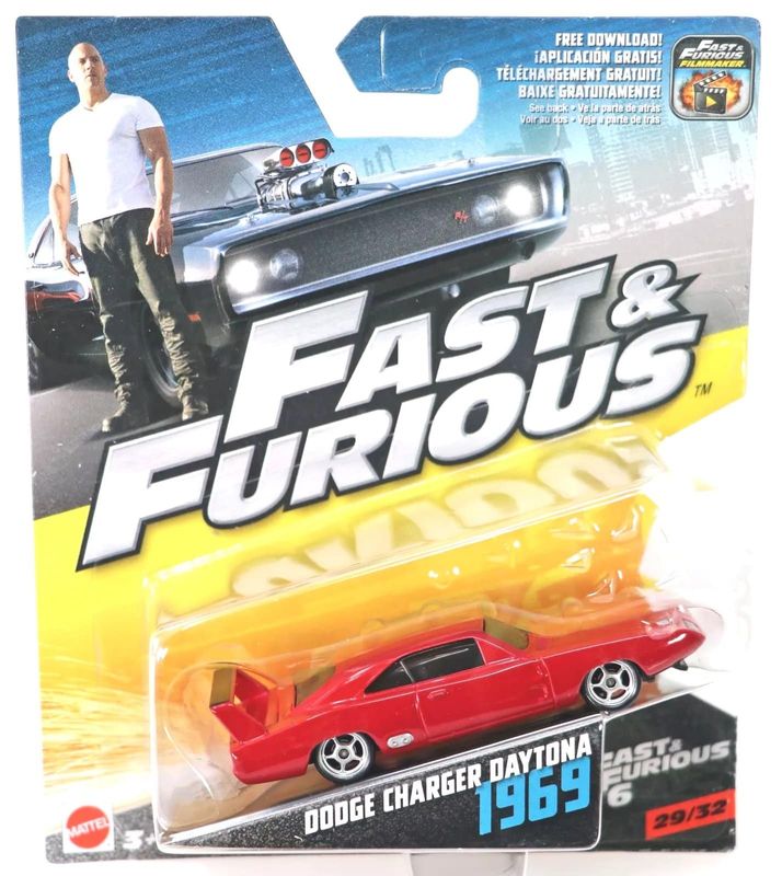 Dodge Charger Daytona 1969 Fast & Furious - Hot Wheels 1:55