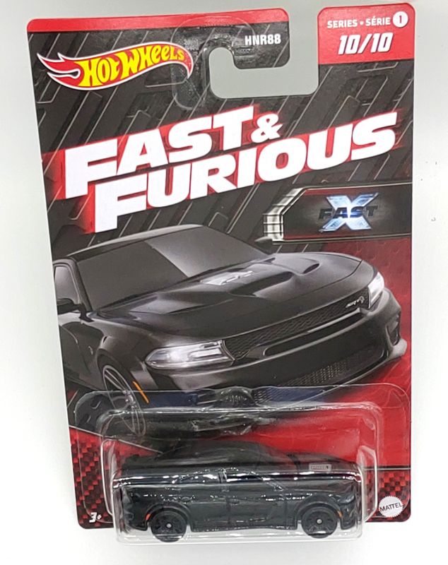 Dodge Charger Hellcat 2020 svart Fast & Furious - Hot Wheels 1:64